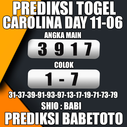 Prediksi CAROLINA DAY 11 Juni 2024