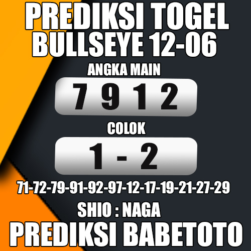 Prediksi BULLSEYE 12 Juni 2024