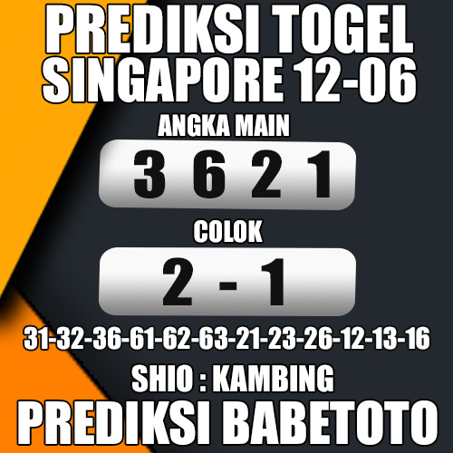 Prediksi SINGAPORE 12 Juni 2024