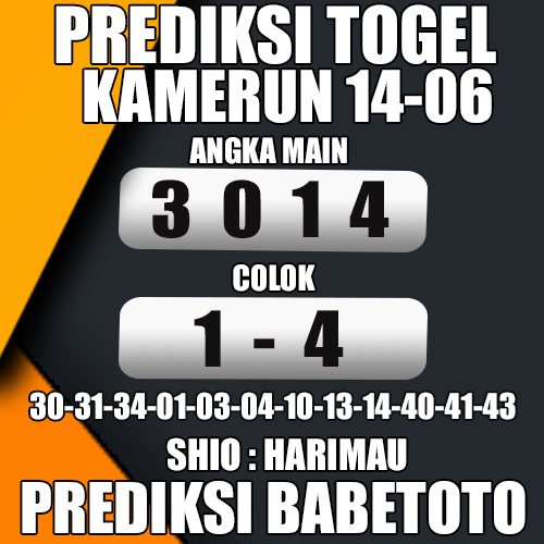 Prediksi KAMERUN 14 Juni 2024