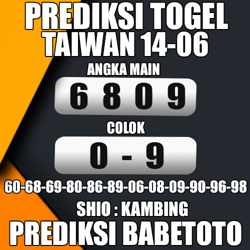 Prediksi TAIWAN 14 Juni 2024