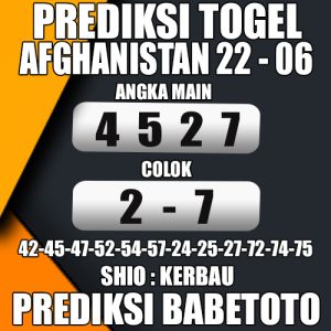 Prediksi AFGHANISTAN 22 Juni 2024