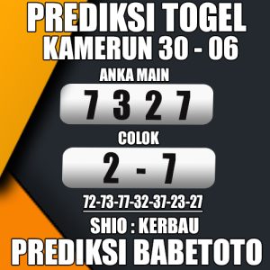 Prediksi KAMERUN 30 Juni 2024