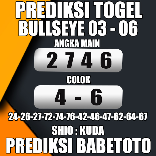 Prediksi BULLSEYE 03 Juni 2024