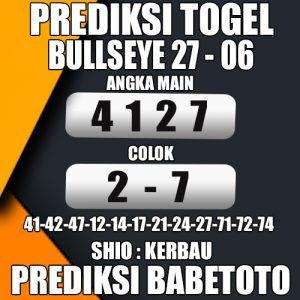 Prediksi BULLSEYE 27 Juni 2024