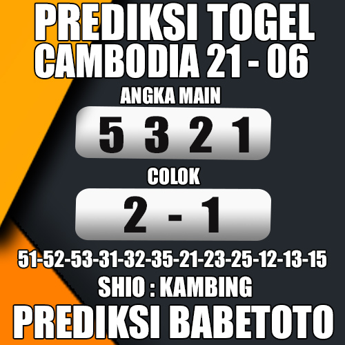 Prediksi Cambodia 21 Juni 2024