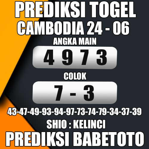 Prediksi Cambodia 24 Juni 2024