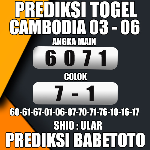 Prediksi Cambodia 03 Juni 2024