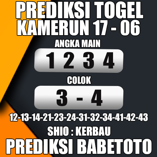 Prediksi KAMERUN 17 Juni 2024