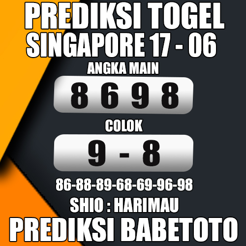 Prediksi SINGAPORE 17 Juni 2024