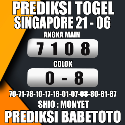 Prediksi SINGAPORE 21 Juni 2024