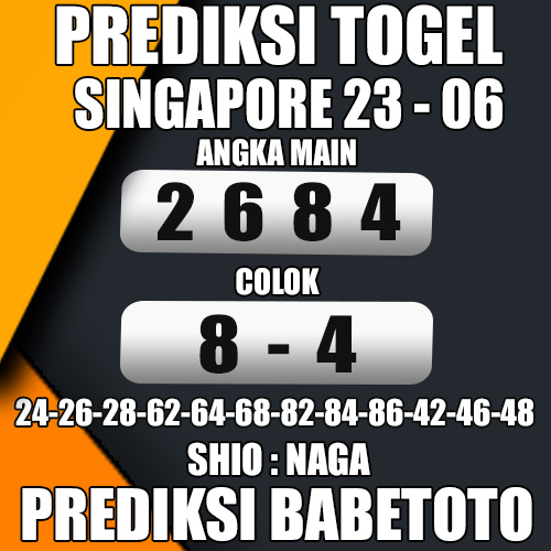 Prediksi SINGAPORE 23 Juni 2024