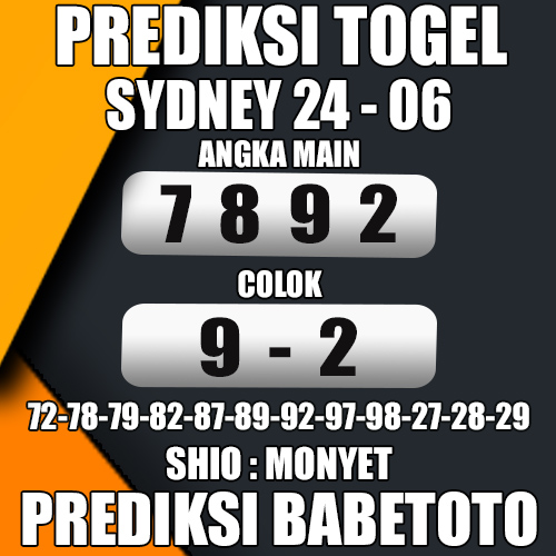 Prediksi Sydney 24 juni 2024