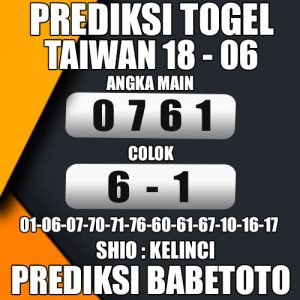 Prediksi Taiwan 18 Juni 2024