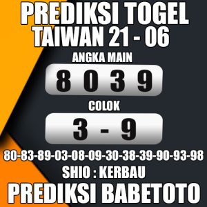 Prediksi Taiwan 21 Juni 2024