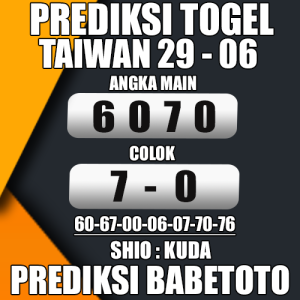 Prediksi Taiwan 29 Juni 2024