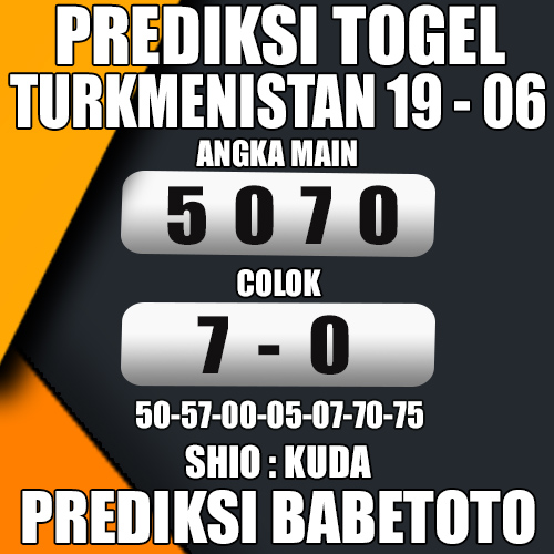 Prediksi TURKMENISTAN 19 Juni 2024