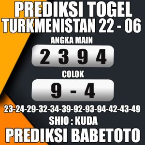 Prediksi TURKMENISTAN 22 Juni 2024