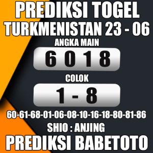 Prediksi TURKMENISTAN 23 Juni 2024