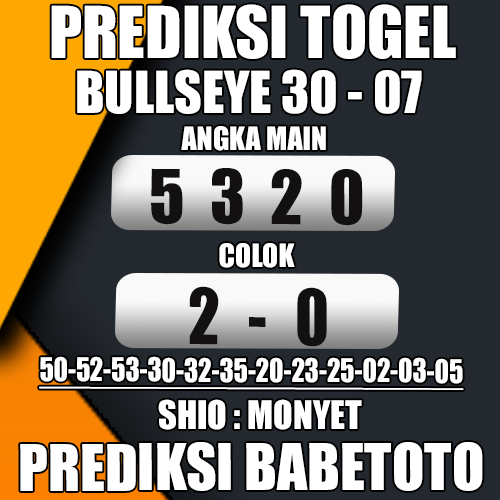  Prediksi Bullseye 30 Juli 2024