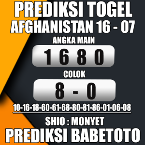 Prediksi AFGHANISTAN 16 Juli 2024