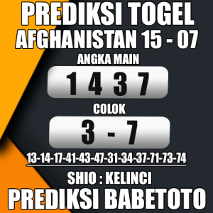 Prediksi AFGHANISTAN 15 Juli 2024