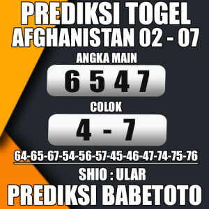 Prediksi AFGHANISTAN 02 Juli 2024