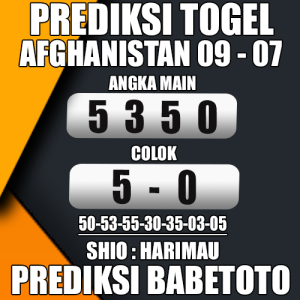 Prediksi AFGHANISTAN 09 Juli 2024