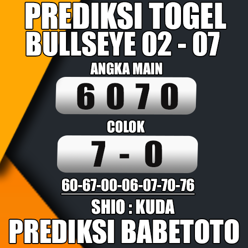 Prediksi BULLSEYE 02 Juli 2024