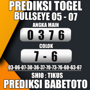 Prediksi BULLSEYE 05 Juli 2024