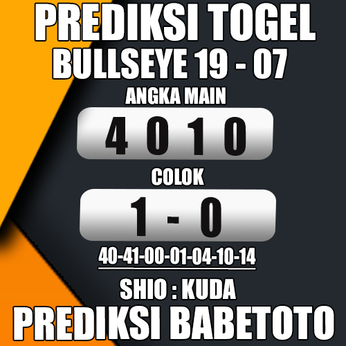 Prediksi BULLSEYE 19 Juli 2024