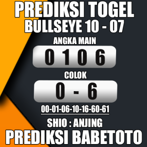 Prediksi BULLSEYE 10 Juli 2024