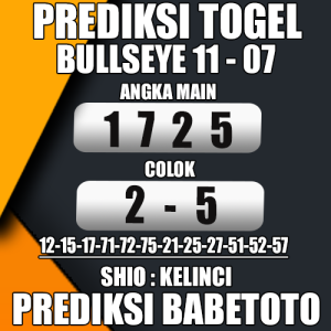 Prediksi BULLSEYE 11 Juli 2024