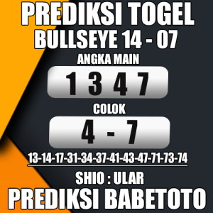 Prediksi BULLSEYE 14 Juli 2024