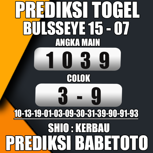 Prediksi BULLSEYE 15 Juli 2024