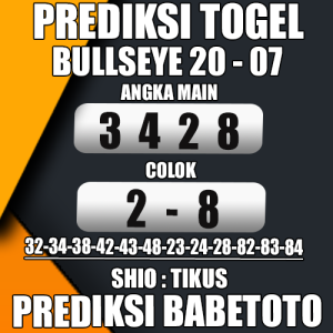 Prediksi BULLSEYE 20 Juli 2024