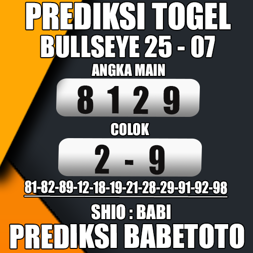 Prediksi BULLSEYE 25 Juli 2024