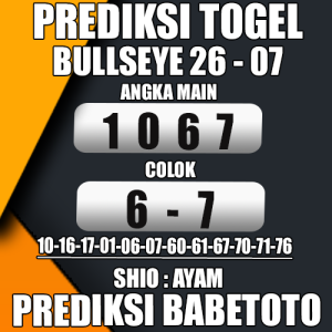 Prediksi BULLSEYE 26 Juli 2024