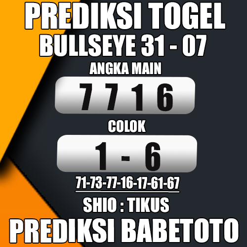  Prediksi Bullseye 31 Juli 2024