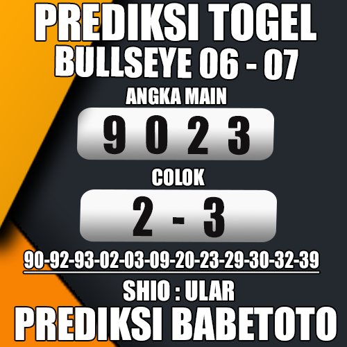 Prediksi BULLSEYE 06 Juli 2024