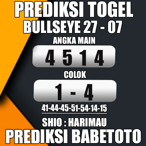 Prediksi BULLSEYE 27 Juli 2024