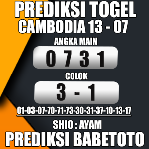 Prediksi Cambodia 13 Juli 2024