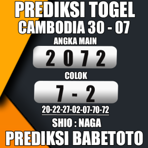 Prediksi Cambodia 30 Juli 2024