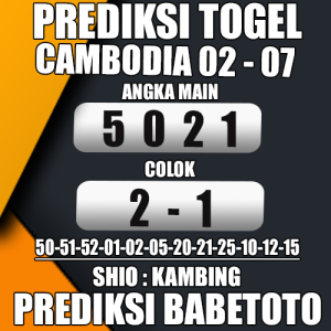 Prediksi Cambodia 02 Juli 2024