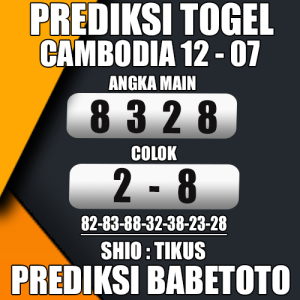 Prediksi Cambodia 12 Juli 2024