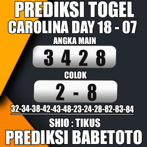 Prediksi CAROLINA DAY 18 Juli 2024