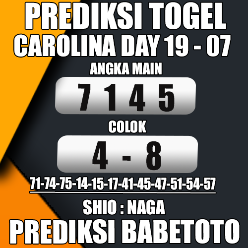 Prediksi CAROLINA DAY 19 Juli 2024