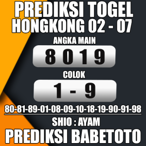 Prediksi HONGKONG 02 Juli 2024