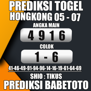 Prediksi HONGKONG 05 Juli 2024