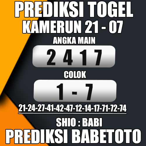 Prediksi KAMERUN 21 Juli 2024